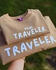 bluzy dla dziewczynki Bluza dziecięca MINI TRAVELER - kawowa 3