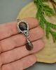 wisiory Długi wisiorek niebieskie labradoryty wire wrapping 4