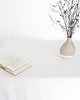 obrusy i serwetki Lniany obrus z falbanką PURE WHITE 3