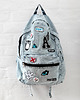 plecaki Plecak vintage damski jeansowy z naszywkami ST03 1