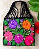 torby na ramię Torba haftowana Zinacantan kolorowe kwiaty hafty z Meksyku 4