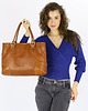 torebki do ręki Torebka do ręki kuferek genuine leather made in Italy - MARCO MAZZINI camelowa 1