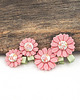 ozdoby do włosów dla dzieci Spineczki  do włosów różowe kwiatki Adele 5