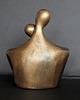 figurki i rzeźby Rzeźba z gipsu Para Zakochanych brąz wys. 12,3 cm 2