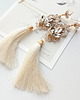 Biżuteria ślubna Lace Me Tassel Line Gold - kolczyki z chwostem 1