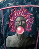 kurtki damskie Kurtka jeansowa ręcznie malowana CUSTOM / Medusa Pop Art / Rozmiar M 1