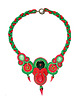 kolie Red Hot Chili- naszyjnik soutache 1