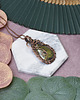wisiory Miedziany wisiorek wire wrapping z zielonym jaspisem #463 3
