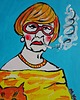obrazy Obraz do salonu portret odlotowa babcia 2