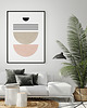 plakaty Plakat Boho geometria róż  1