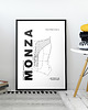plakaty Plakat Tory wyścigowe - Monza 2