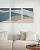 plakaty Abstrakcyjne plakaty morze, minimalistyczne, zestaw/tryptyk do salonu, sypialni. 4
