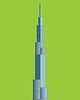 plakaty Burj Khalifa - plakat giclee art 1