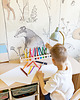 pojemniki na zabawki Montessori Drewniany organizer na kredki i przybory szkolne na biurko dla dzieci 1