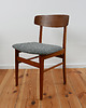 stoły Duński stół i 4 krzesła tekowe Farstrup Mid century 9