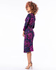 sukienki midi damskie Monica Magic Rose - sukienka kopertowa 2
