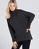 swetry damskie  Sweter wełniany z kaszmirem Saar Look 263 antracyt 1