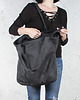 torby na ramię Lazy bag torba czarna na zamek / vegan / eco 6