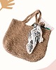 torby na ramię Torba kosz ze sznurka jutowego beżowa 2