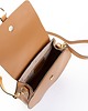 torby na ramię Torebka skórzana crossbody - kolor rudy (7099) 4