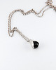 złote naszyjniki Srebrny naszyjnik KONWALIA  z onyksem 2