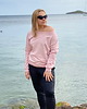 bluza bez kaptura damska Ibiza - bluza bez kaptura różowy - odCZAPY 4
