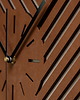 zegary ZEGAR GEOMETRYCZNY, LAMELE, NOWOCZESNA DEKORACJA , CZEREŚNIA L ( 60 x 60 cm ) 3