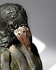 figurki i rzeźby Rzeźba ceramiczna Kruk w Gajerze handmade 4