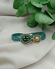 bransoletki soutache Delikatna bransoletka sutasz, zielona butelkowa złota szmaragdowa bransoletka 2
