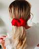 spinki i klamry do włosów Scrunchie spinka klamra jedwabna płomienna czerwień 6