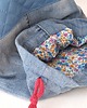 kosmetyczki Kosmetyczka worek duży " kwiatki i jeans " 6