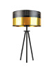 lampy stołowe Czarno-złota lampa stołowa na trójnogu ALTA GLAM 3