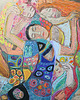 obrazy Dziewice wg Klimta  /sucha pastela 2
