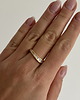 pierścionki złote Srebrny pozłacany pierścionek z cyrkoniami 1