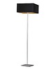 lampy podłogowe Minimalistyczna lampa stojąca z kwadratowym abażurem PRAGA GOLD 5