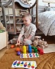 puzzle dla dzieci Sorter kolorów- Układanka lewopółkulowa jajka 1