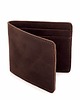 portfele męskie Skórzany Portfel Męski Slim Wallet Vintage Ciemnobrązowy BW05 4