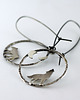 kolczyki wire wrapping Srebrne kolczyki z wilkami 2