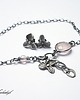 kolczyki wire wrapping Orchid -sztyfty 1