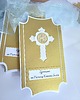 zaproszenia na komunię Zaproszenie Komunia liturgiczne, złote zaproszenia, personalizacja 1