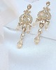 Biżuteria ślubna Kolczyki Perfect Glam Chandelier - Gold 2