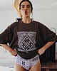 t-shirt damskie T-shirt paisley mokka 2