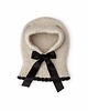 czapki damskie Balaclava Hoshi z kokardą wełna merino & baby alpaka  handmade 1