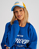 czapki damskie Kolorowa czapka TRUCKERKA zółto - niebieska 4