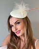 fascynatory Fascynator ślubny ROZETA ECRU lub CZARNY 8