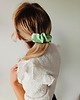 spinki i klamry do włosów Scrunchie spinka klamra jedwabna limonkowy zefir 3