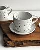 filiżanki Filiżanka ceramiczna ze spodkiem i łyżeczką 2