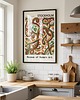 grafiki i ilustracje PLAKAT dekoracyjny folkowa sztuka skandynawska mid century 3