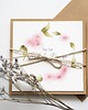 kartki scrapbooking Kartka na ślub rustykalna Różowe kwiaty i listki 3