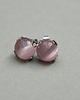 kolczyki z kamieniami Dots - Kocie oko pink /alloys collection/ - sztyfty 6